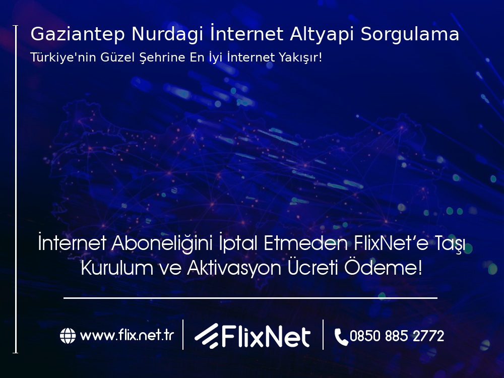 Gaziantep Nurdağı İnternet Altyapı Sorgulama